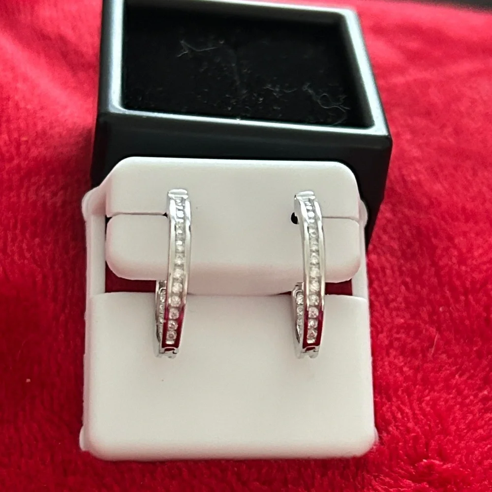 Luxury Moissanite Diamond Classic hoop earrings